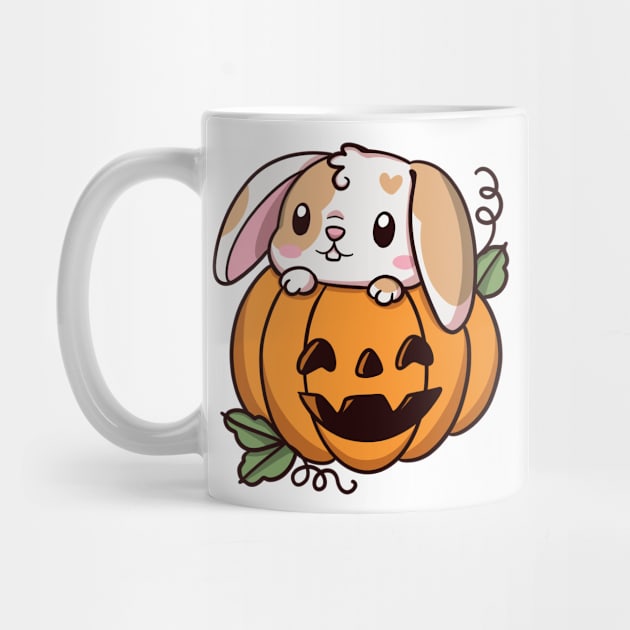 Halloween bunny by Jurassic Ink